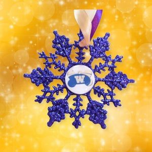 Univ of WA HUSKIES Snowflake Ornament - UW *NEW*